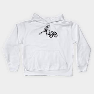 BMX stunt Tailwhip Kids Hoodie